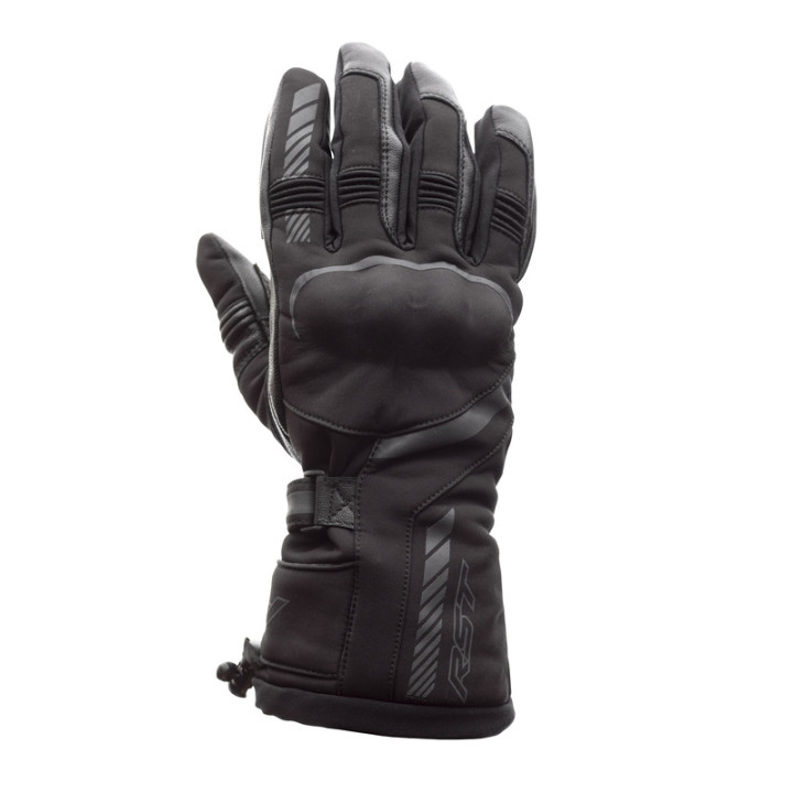 Gants RST Atlas Waterproof CE textile - noir | Oxmoto