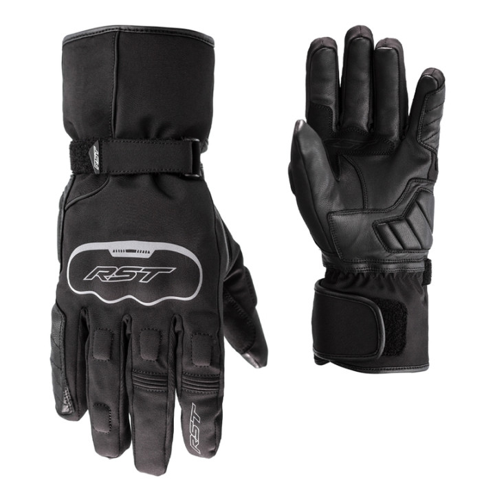 Gants RST Axiom Waterproof textile/cuir - noir | Oxmoto