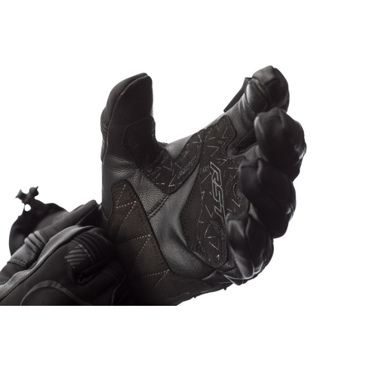 Gants RST Atlas Waterproof CE textile - noir | Oxmoto