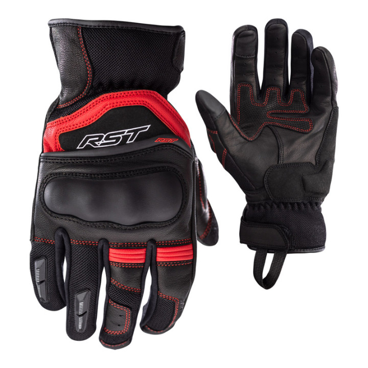 Gants RST Urban Air 3 Mesh textile/cuir - rouge | Oxmoto