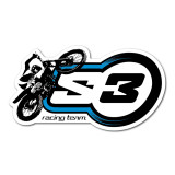 Autocollant S3 Trial 60x30cm | Oxmoto