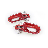 Repose-pieds S3 Hard Rock aluminium rouge | Oxmoto