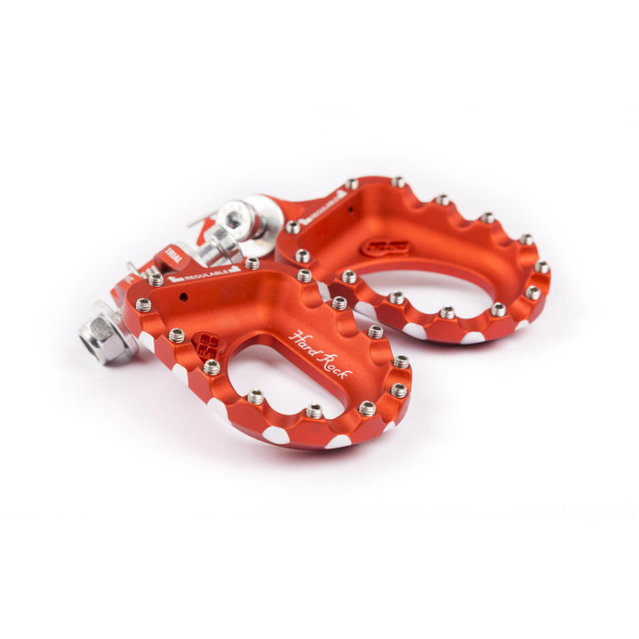 Repose-pieds S3 Hard Rock aluminium orange | Oxmoto