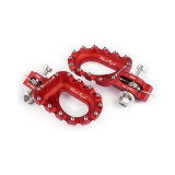Repose-pieds S3 Hard Rock aluminium rouge | Oxmoto