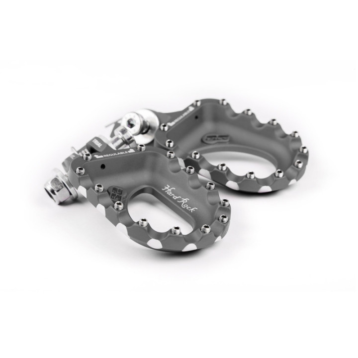 Repose-pieds S3 Hard Rock aluminium titane | Oxmoto