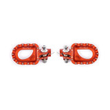 Repose-pieds S3 Hard Rock aluminium orange | Oxmoto