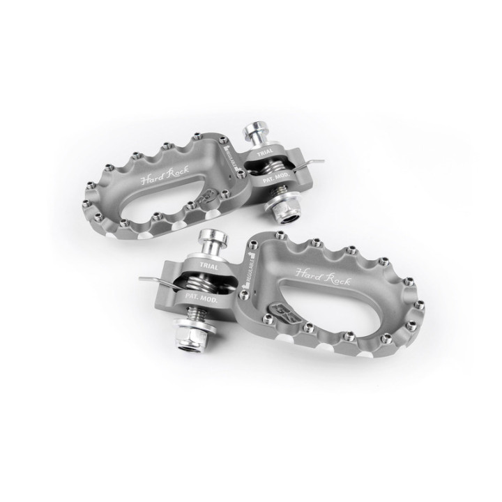 Repose-pieds S3 Hard Rock aluminium argent | Oxmoto