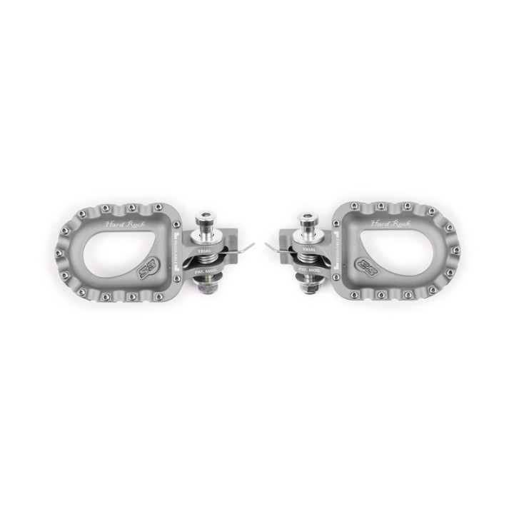 Repose-pieds S3 Hard Rock aluminium argent | Oxmoto