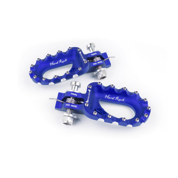 Repose-pieds S3 Hard Rock aluminium bleu | Oxmoto