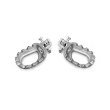 Repose-pieds S3 Curve aluminium argent | Oxmoto