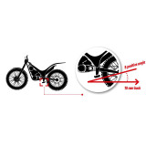 Repose-pieds S3 Curve aluminium argent | Oxmoto