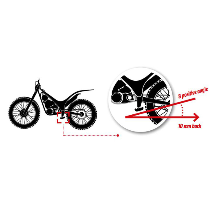 Repose-pieds S3 Curve aluminium argent | Oxmoto