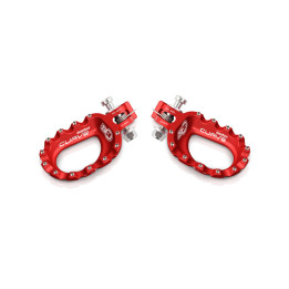 Repose-pieds S3 Curve aluminium rouge | Oxmoto