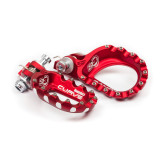 Repose-pieds S3 Curve aluminium rouge | Oxmoto