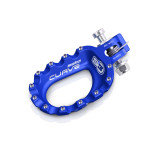 Repose-pieds S3 Curve aluminium bleu | Oxmoto