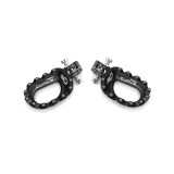 Repose-pieds S3 Curve aluminium noir | Oxmoto