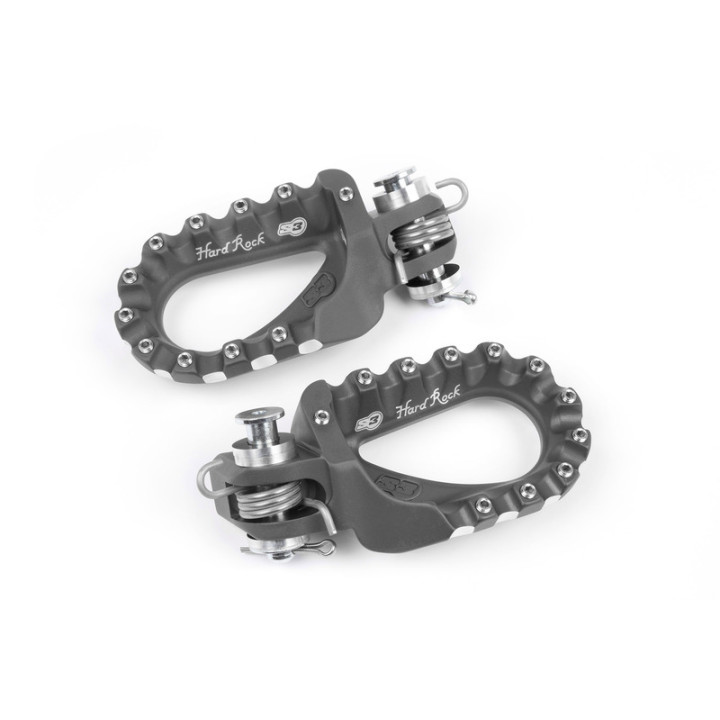 Repose-pieds S3 Hard Rock Enduro aluminium titane | Oxmoto