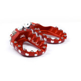 Repose-pieds S3 Hard Rock Enduro aluminium rouge | Oxmoto