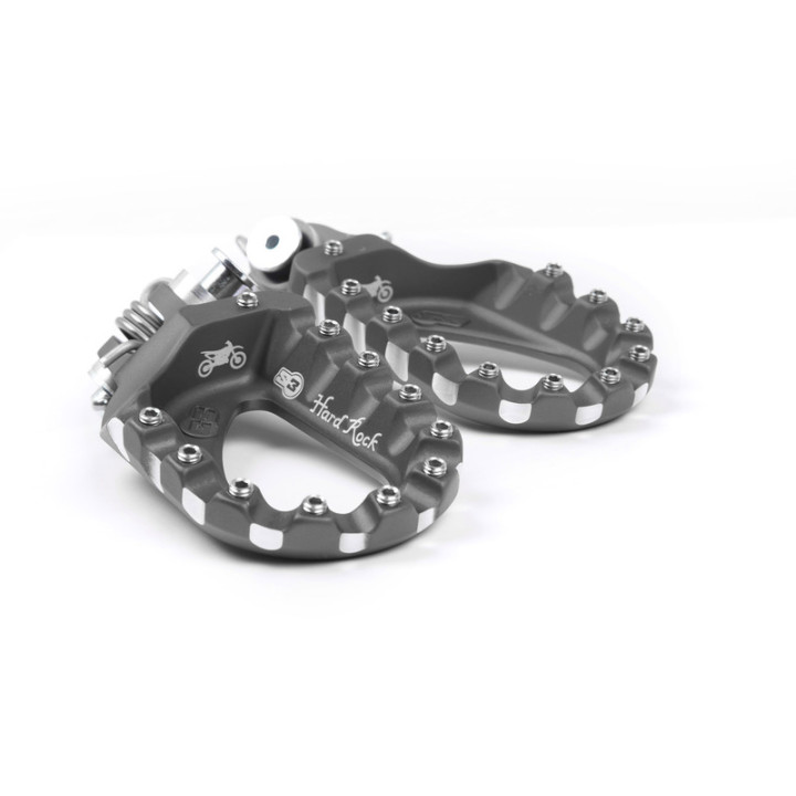 Repose-pieds S3 Hard Rock Enduro aluminium titane | Oxmoto