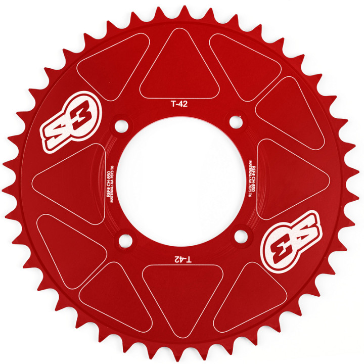 Couronne S3 alu pleine - 520 CH-850-41-R | Oxmoto