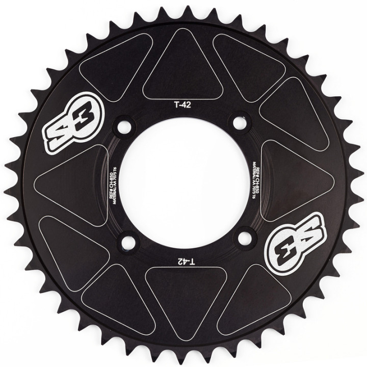 Couronne S3 alu pleine - 520 CH850-42-B | Oxmoto