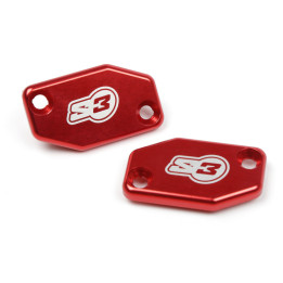 Couvercle de maître-cylindre frein S3 rouge Braktec | Oxmoto