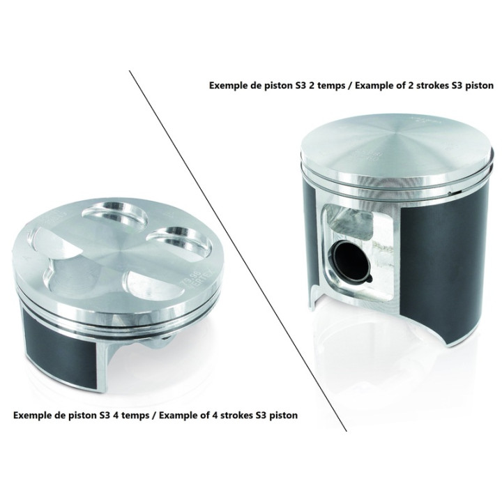 Piston coulé S3 Ø72,45mm compression standard Jotagas JT250