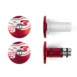 Embouts de guidons S3 End 5 Ø12mm rouge | Oxmoto