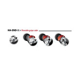 Embouts de guidons S3 End 5 Ø12mm rouge | Oxmoto