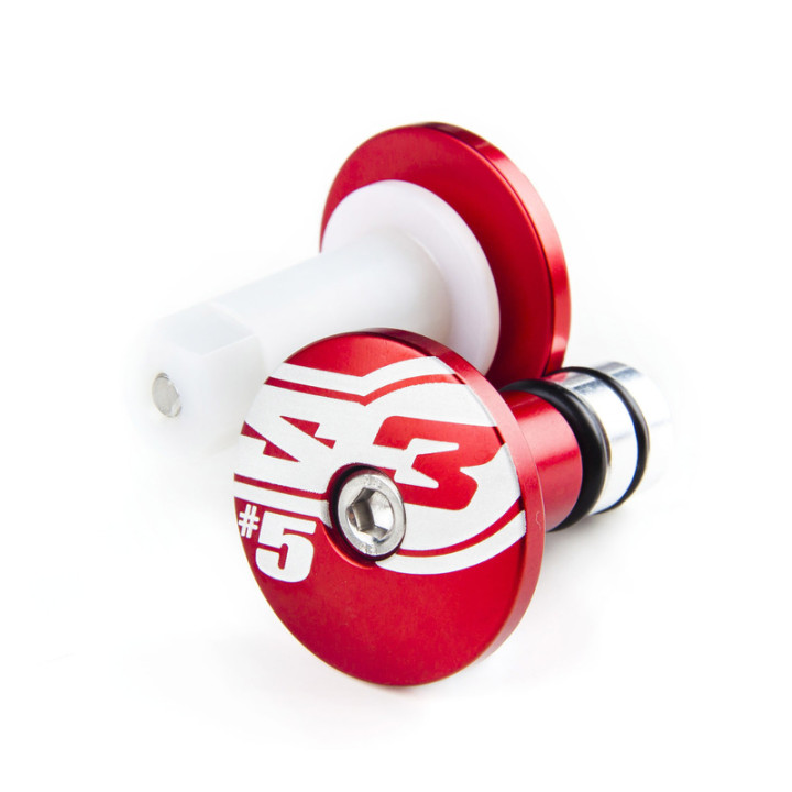 Embouts de guidons S3 End 5 Ø12mm rouge | Oxmoto