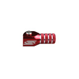 Sélecteur de vitesse Scar noir/embout rouge | Oxmoto