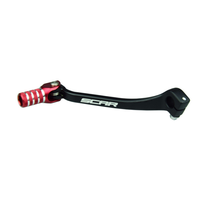 Sélecteur de vitesse Scar rouge GSL121 | Oxmoto