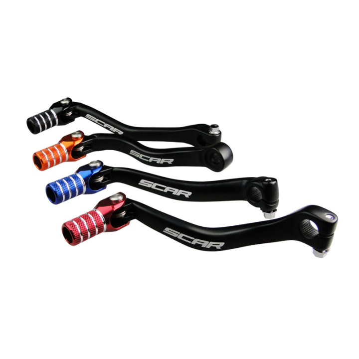 Sélecteur de vitesse Scar rouge GSL121 | Oxmoto