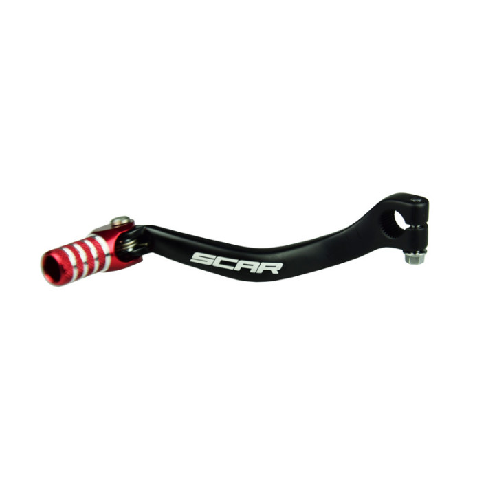 Sélecteur de vitesse Scar noir mat/embout rouge GSL102