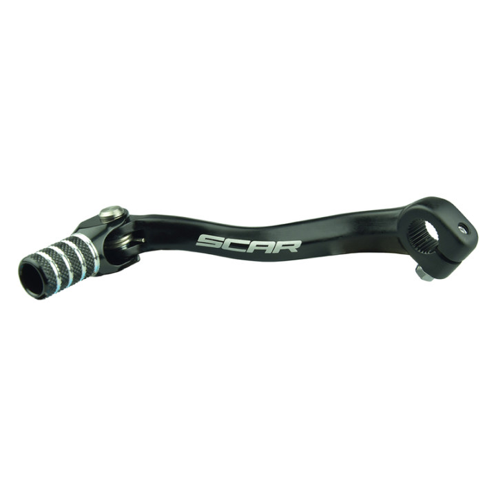 Sélecteur de vitesse Scar noir/embout noir GSL149 | Oxmoto
