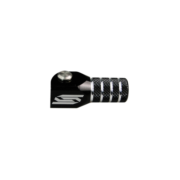 Sélecteur de vitesse Scar noir/embout noir GSL149 | Oxmoto