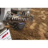 Support de repose-pieds Scar titane STFMB151 | Oxmoto