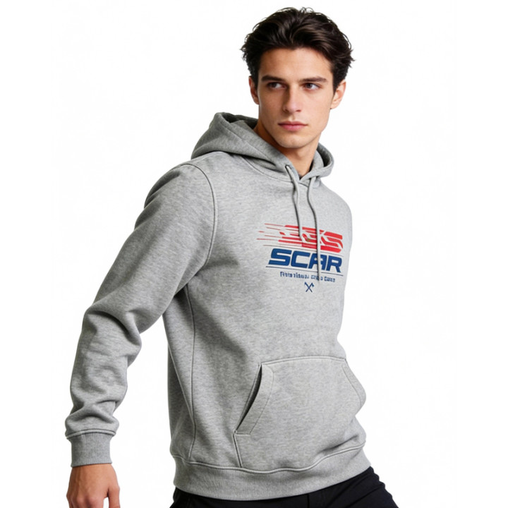 Sweat à capuche Scar Factory - gris | Oxmoto