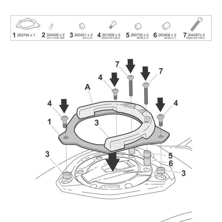 Fixation SHAD Click System W015CS | Oxmoto