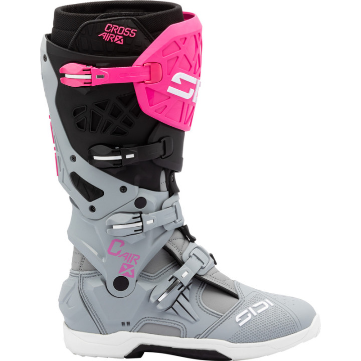 Bottes Sidi Crossair X - gris/rose fluo | Oxmoto