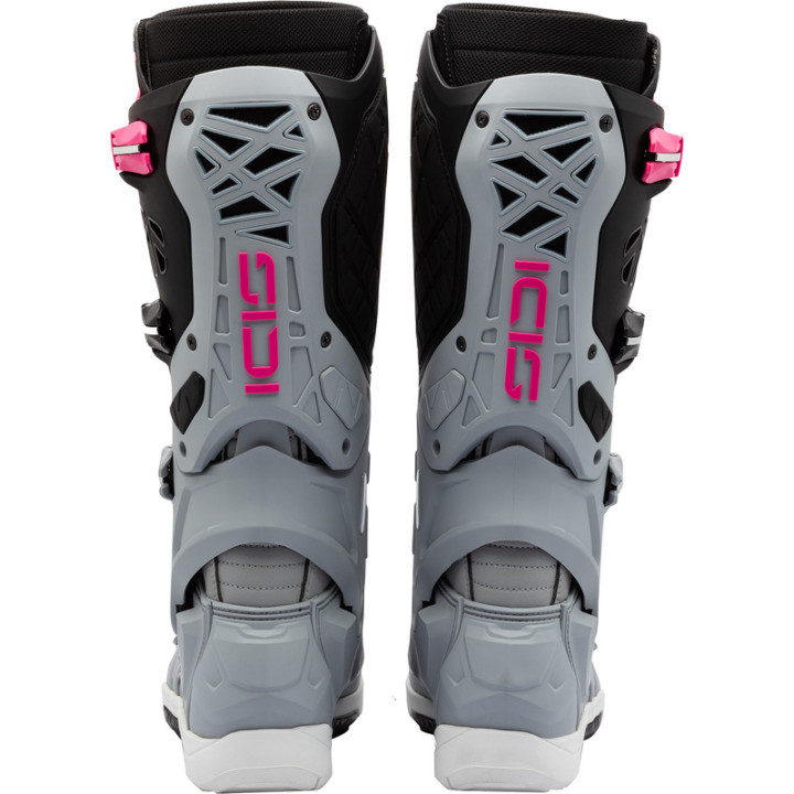 Bottes Sidi Crossair X - gris/rose fluo | Oxmoto