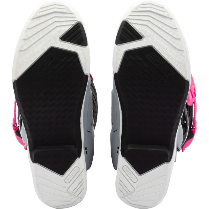 Bottes Sidi Crossair X - gris/rose fluo | Oxmoto