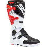 Bottes Sidi Crossfire 3 SRS - blanc/noir/rouge | Oxmoto