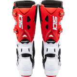 Bottes Sidi Crossfire 3 SRS - blanc/noir/rouge | Oxmoto