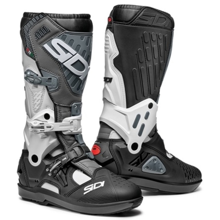 Bottes Sidi Atojo SRS - blanc/gris | Oxmoto
