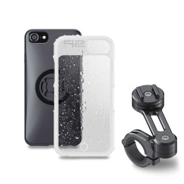 Pack complet Sp-connect Moto Bundle fixé sur guidon iPhone 8/7/6S/6