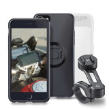 Pack complet Sp-connect Moto Bundle fixé sur guidon iPhone 8/7/6S/6