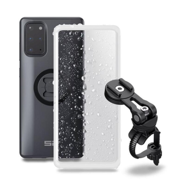 Pack complet Sp-connect Bike Bundle II fixé sur guidon et potence - Samsung S20+