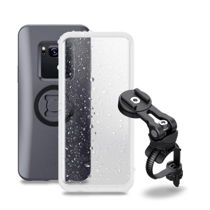 Pack complet Sp-connect Bike Bundle II fixé sur guidon et potence - Samsung S9+/S8+
