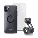 Pack complet Sp-connect Moto Bundle fixé sur guidon iPhone 11 Pro Max